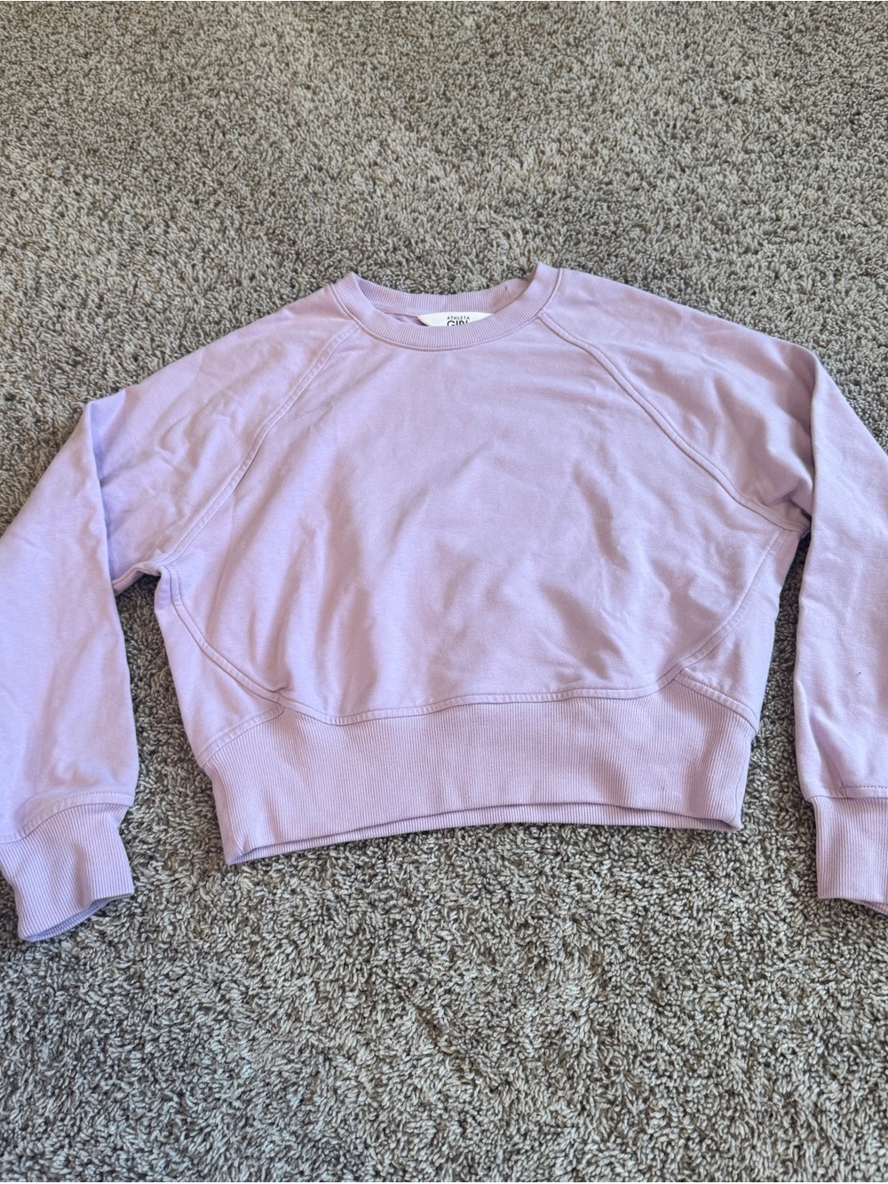 Athleta Girl Lavender Crewneck Pullover